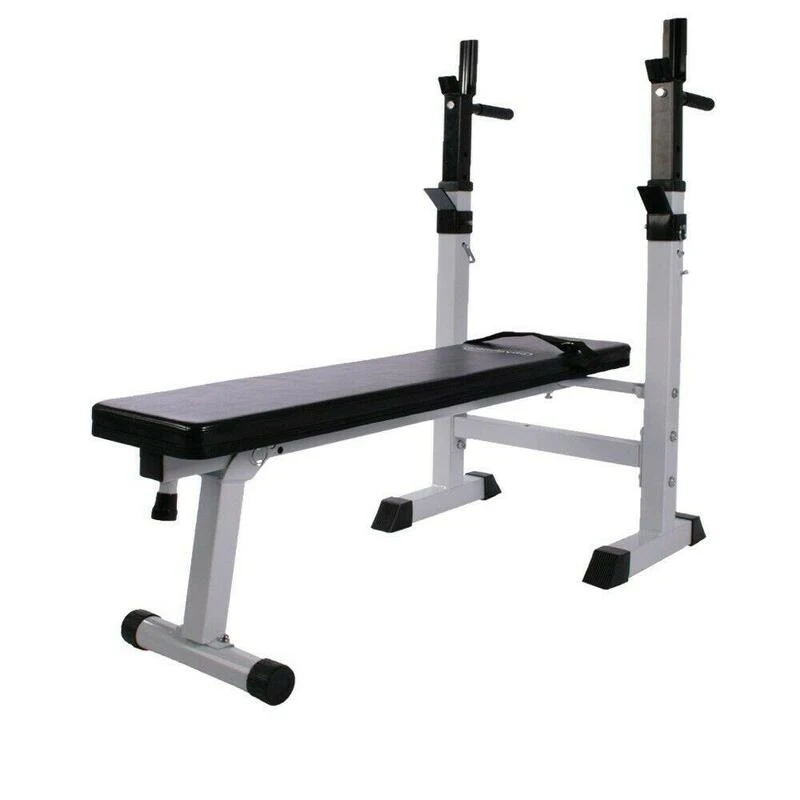 Banco Con Rack Multifuncional . Plegable. Inclinable. Fitness. Musculación