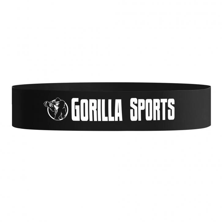 Banda Resistencia Fitness Gorilla Sports Negro 1,2 Mm - Imagen 2