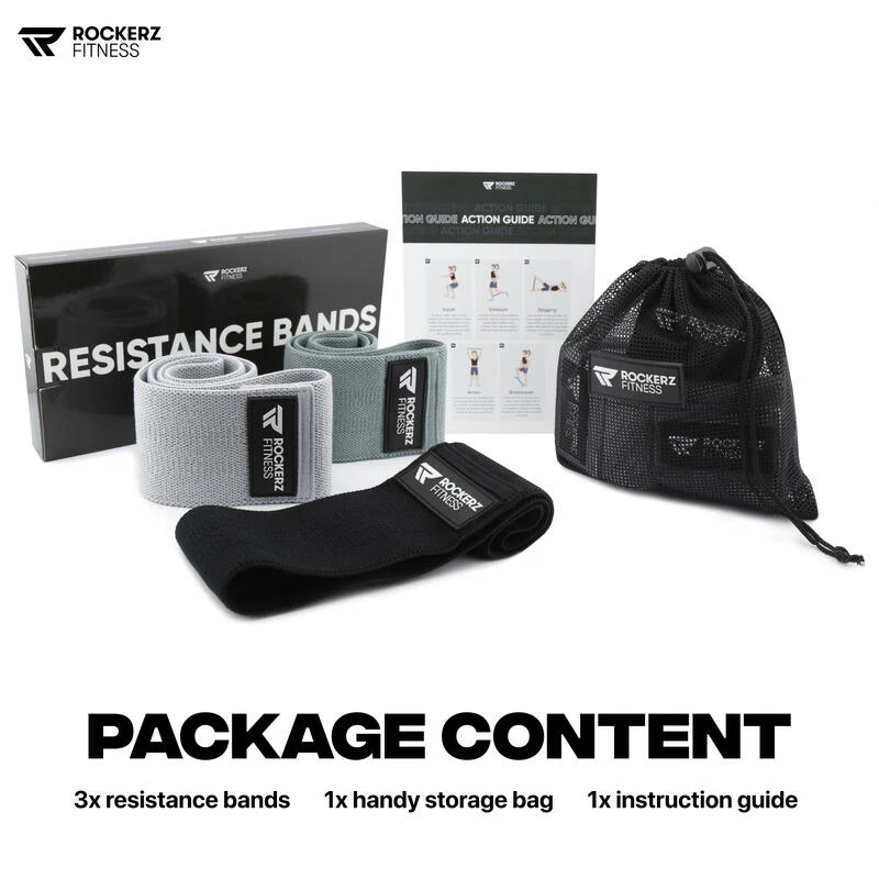 Bandas De Resistencia - Booty Band - Resistance Band - Negro - Imagen 3