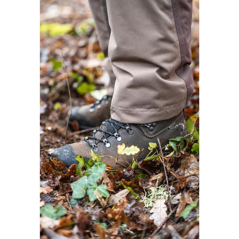 Botas Caza Aigle Fleshside Mtd Hombre Impermeable Reforzada Marron - Imagen 5