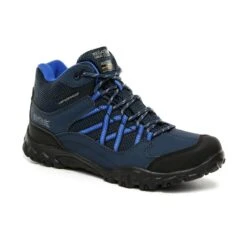 Regatta Botas Edgepoint Con Cordones Para Niños/Niñas Azul Espacio Intenso, Azul