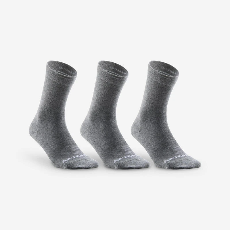 Artengo CALCETINES LARGOS DE DEPORTE RS 160 NEGRO LOTE DE 3 PARES - Imagen 6