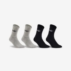 Calcetines Altos De Tenis Pack De 4 Puma Gris Negro Algodón