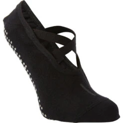 Calcetines Antideslizantes Pilates Bailarinas Negro