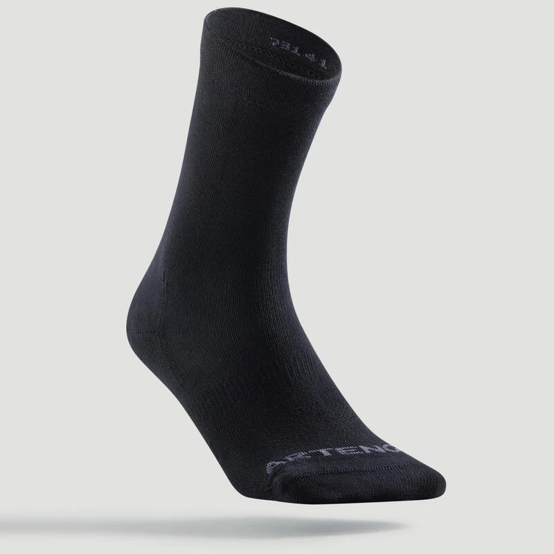 Artengo CALCETINES LARGOS DE DEPORTE RS 160 NEGRO LOTE DE 3 PARES - Imagen 2