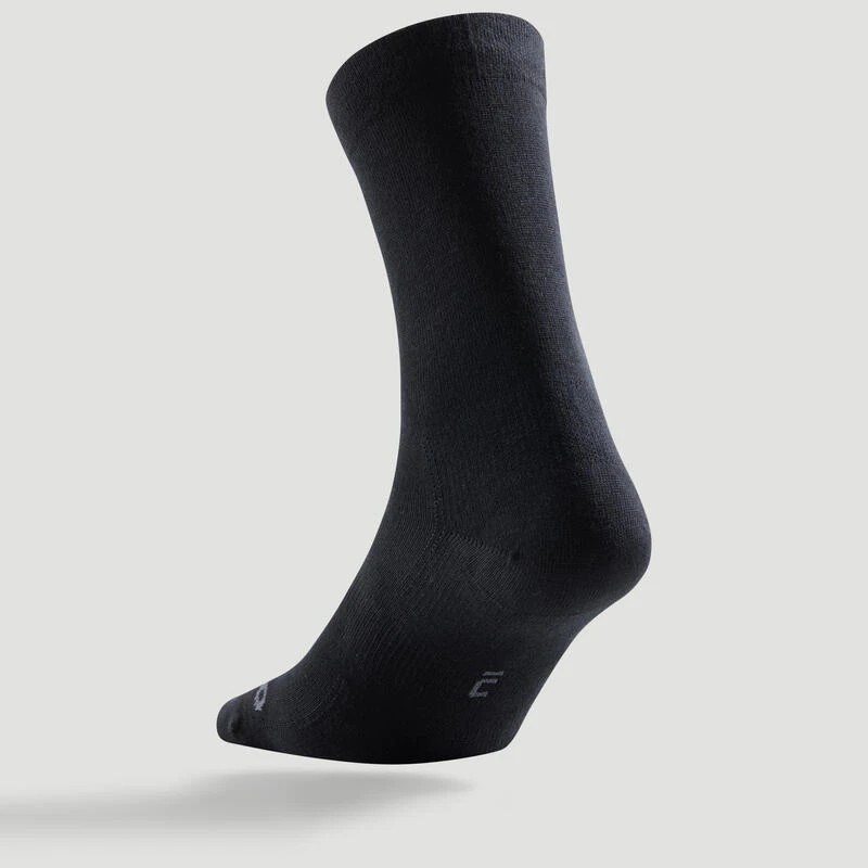 Artengo CALCETINES LARGOS DE DEPORTE RS 160 NEGRO LOTE DE 3 PARES - Imagen 3