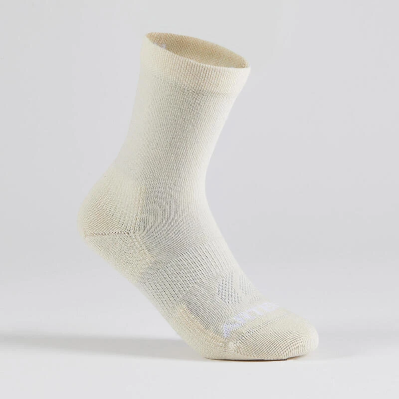 Calcetines Largos Tenis Niños Pack De 5 Artengo RS160 Marrón Beige Caqui - Imagen 3