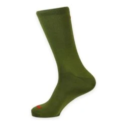 Calcetines Unisex Lisos Altos Mooquer Classy Evo Safari Verde Bordados España