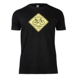 Camiseta De Algodón Columbus Bikepackers De Manga Corta Negra