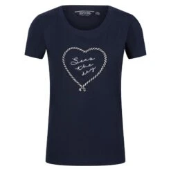 Regatta Camiseta Filandra VI Corazón Para Mujer Marino