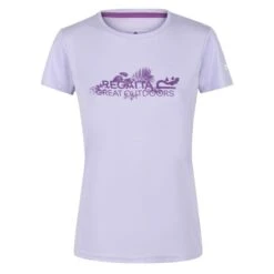 Regatta Camiseta Fingal V Diseño Impreso Para Mujer Floración Lila