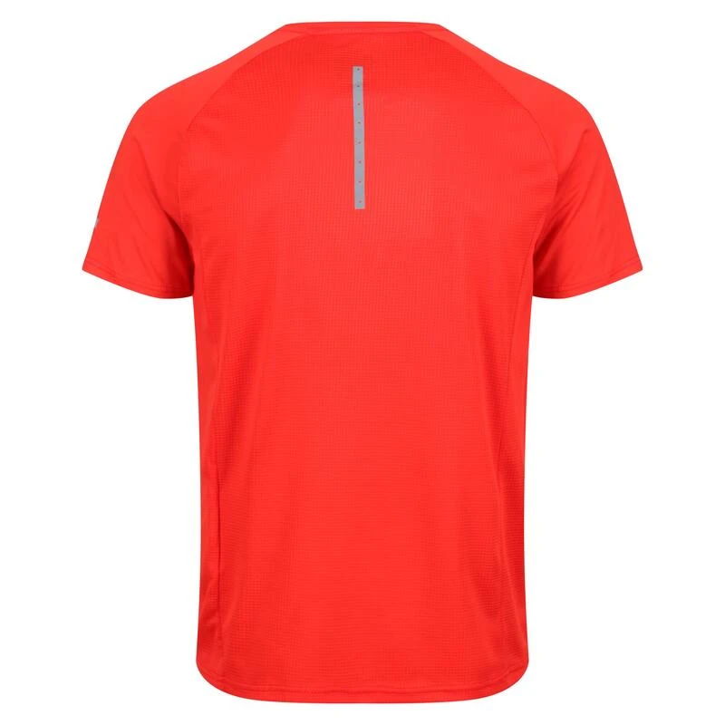 Regatta Camiseta Highton Pro Logotipo Para Hombre Rojo Fuego - Imagen 2