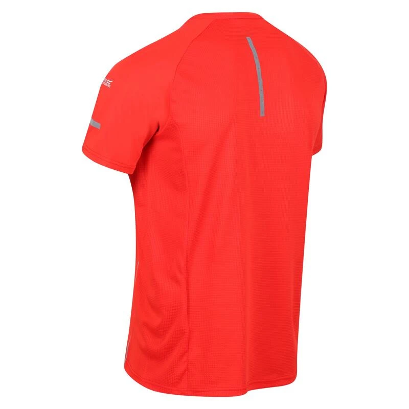 Regatta Camiseta Highton Pro Logotipo Para Hombre Rojo Fuego - Imagen 3