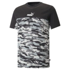 Camiseta Hombre Essentials Block Camo PUMA