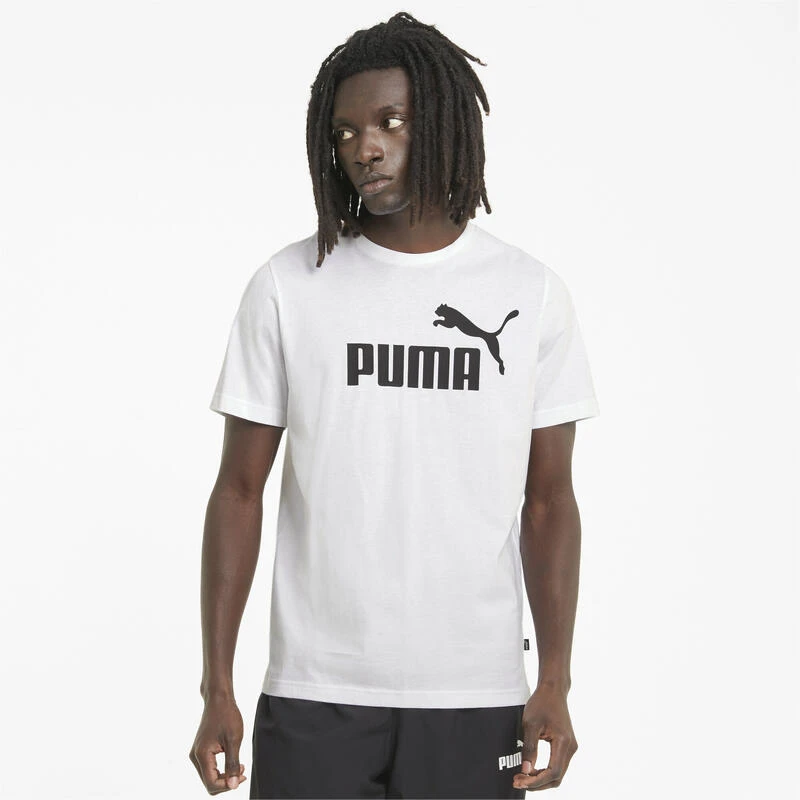 Camiseta Hombre PUMA Essentials Logo Blanco - Imagen 2