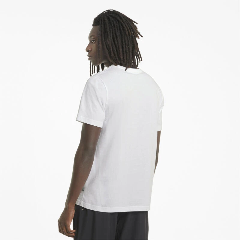 Camiseta Hombre PUMA Essentials Logo Blanco - Imagen 3