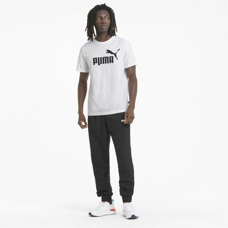 Camiseta Hombre PUMA Essentials Logo Blanco - Imagen 4