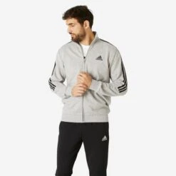 Chándal Fitness Hombre Algodón - Adidas Aeroready Gris Jaspeado