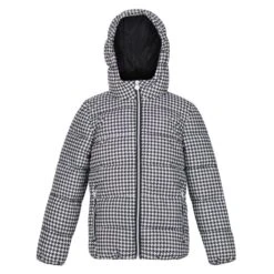 Regatta Chaqueta Acolchada Lofthouse V Para Niños/Niñas Negro, Blanco