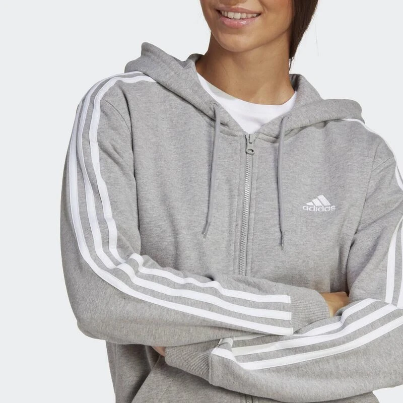 ADIDAS Chaqueta Con Capucha Essentials French Terry Regular 3 Bandas - Imagen 5