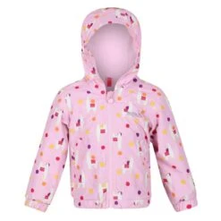 Regatta Chaqueta Impermeable Akiva Llama Para Niños/Niñas Lila Dulce