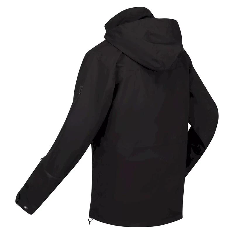 Regatta Chaqueta Impermeable Britely Literna Para Hombre Negro - Imagen 2