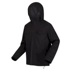 Regatta Chaqueta Impermeable Britely Literna Para Hombre Negro