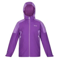 Regatta Chaqueta Impermeable Hurdle IV Para Niños/Niñas Púrpura Zafiro, Jacinto