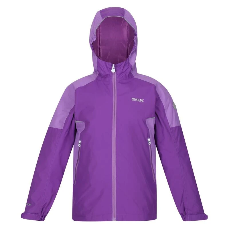 Regatta Chaqueta Impermeable Hurdle IV Para Niños/Niñas Púrpura Zafiro, Jacinto