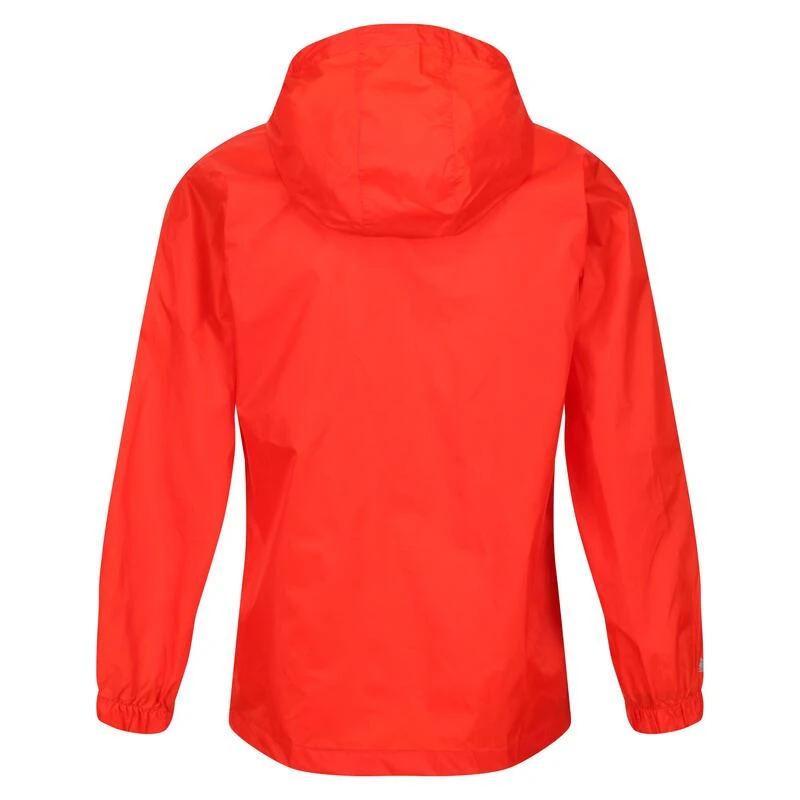 Regatta Chaqueta Impermeable Modelo Pack It Jacket III Para Niños Rojo Fuego - Imagen 2