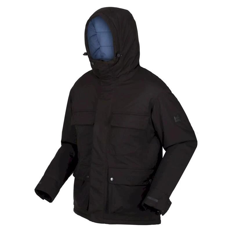 Regatta Chaqueta Impermeable Raylan Para Hombre Negro - Imagen 3
