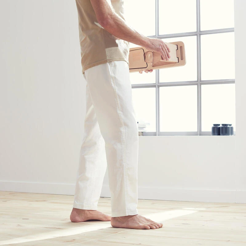 Jogger Pantalón Chándal Recto Hombre Yoga Ecofriendly Blanco - Imagen 5