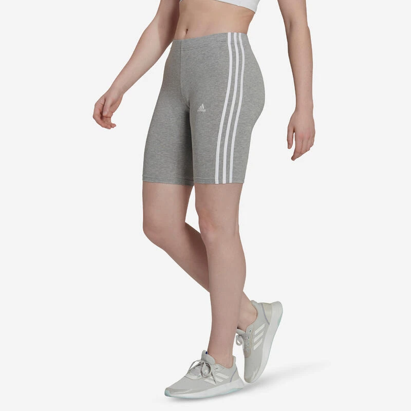 Leggings Mallas Fitness Ciclistas Mujer Adidas Essentials Gris