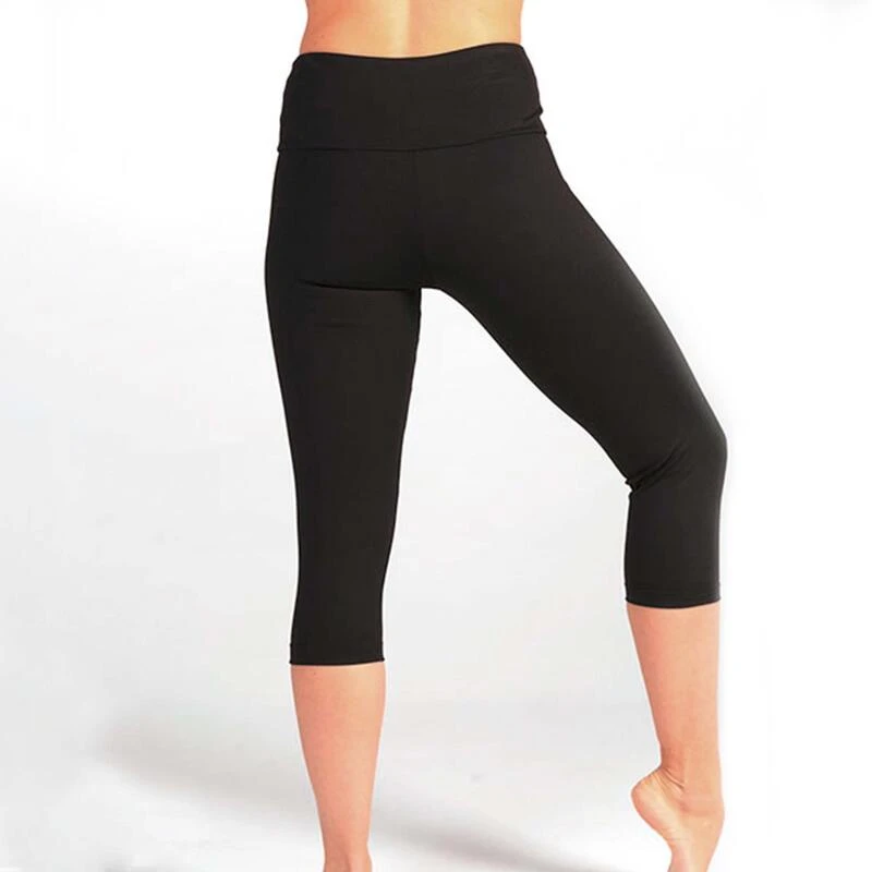 Malla Legging 7/8 Térmico Con Protector De La Zona Íntima Mujer Elva Negro - Imagen 2