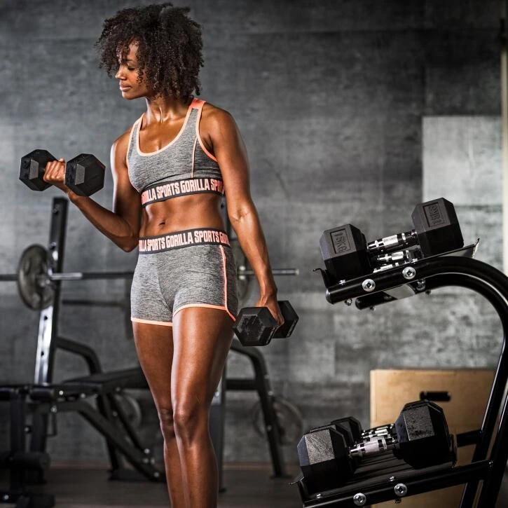 Mancuerna Hexagonal Dumbell Gorilla Sports - Imagen 3