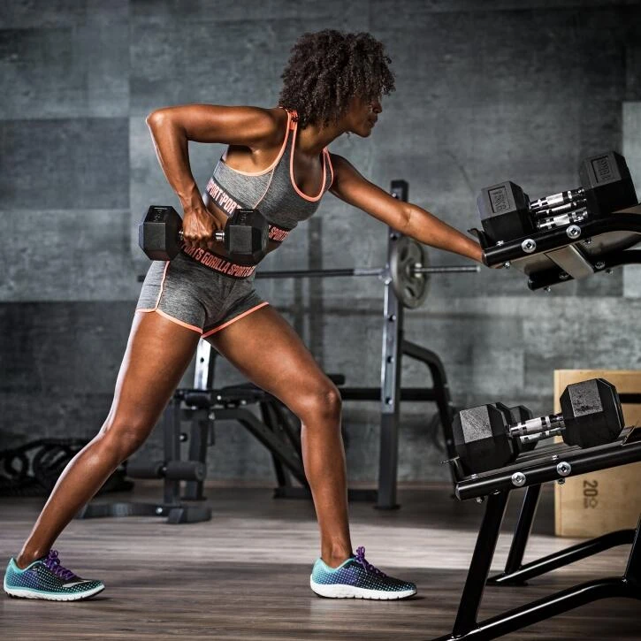 Mancuerna Hexagonal Dumbell Gorilla Sports - Imagen 5