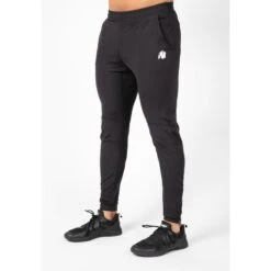 Pantalón Chándal Fitness Largo Hombre GORILLA WEAR Hamilton Hybrid Negro