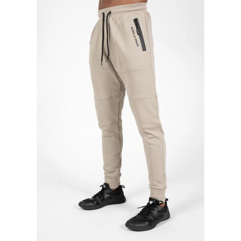 Pantalón Chándal Fitness Largo Hombre GORILLA WEAR Newark Negro - Imagen 6