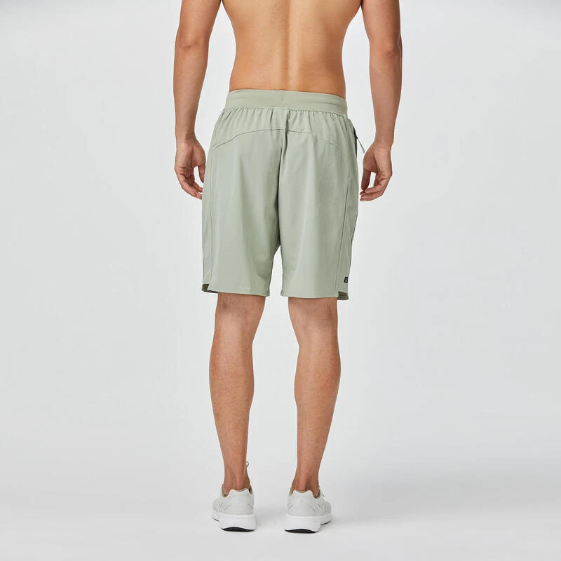 Pantalón Corto Chándal Short Hombre Domyos 500 Verde - Imagen 5