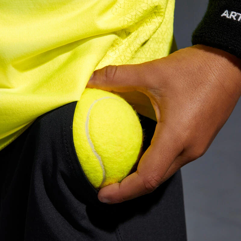 Pantalón Corto De Tenis Niño Artengo TSH900 Negro - Imagen 3