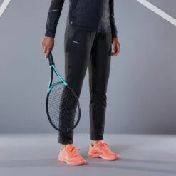 Pantalón De Tenis Térmico Mujer Dry Artengo TH 500 Negro