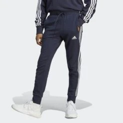 ADIDAS Pantalón Essentials French Terry Tapered Cuff 3 Bandas
