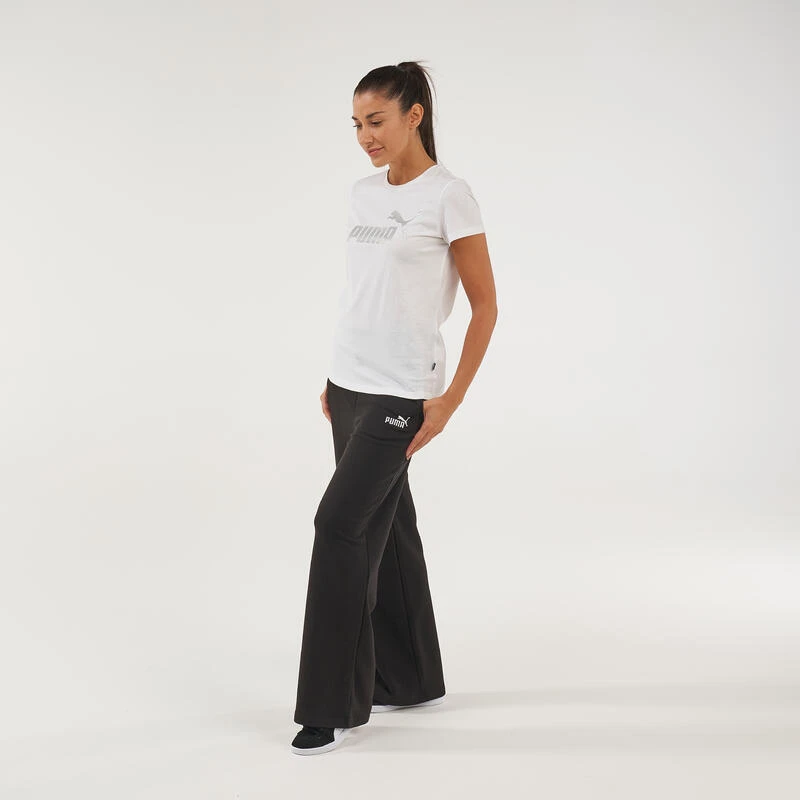 Pantalón Fitness Puma Loose Mujer Negro Algodón - Imagen 2