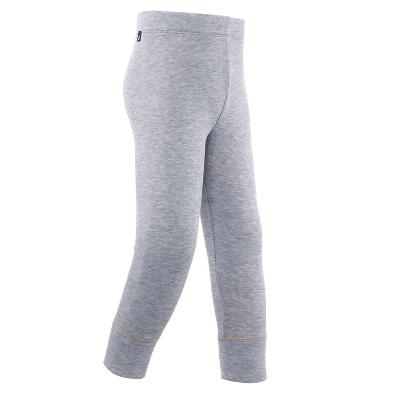 Pantalón Térmico Interior De Esquí Y Nieve Bebés 1-3 Años Wedze Warm Gris