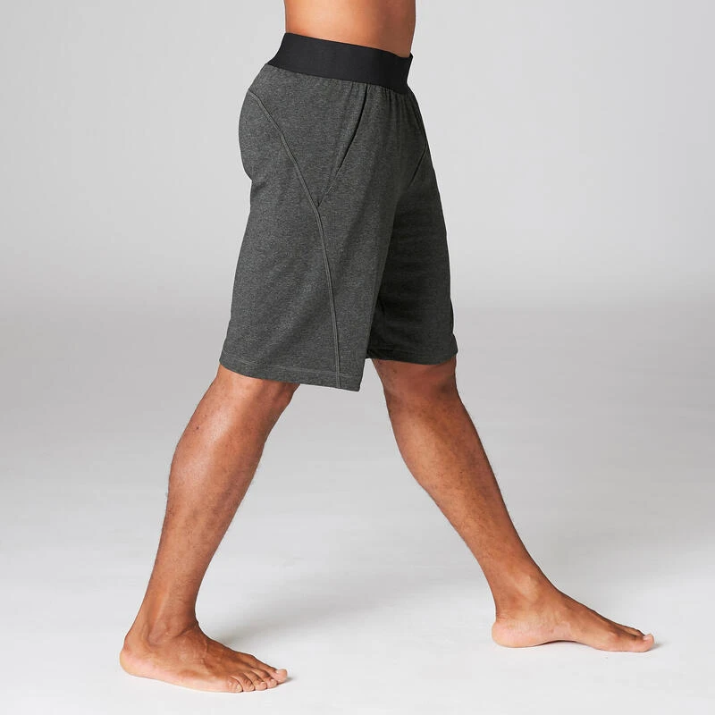 PANTALONES CORTOS HOMBRE SHORT COMFORT YOGA ECOFRIENDLY GRIS - Imagen 4