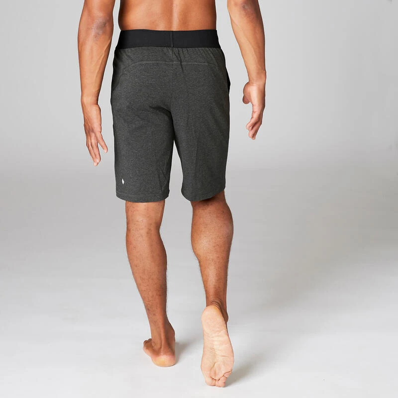 PANTALONES CORTOS HOMBRE SHORT COMFORT YOGA ECOFRIENDLY GRIS - Imagen 5