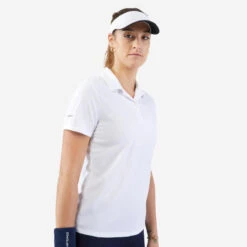 Polo De Tenis Mujer Artengo Dry 100 Blanco