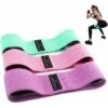 Set 3 Power Bandas De Tela Con Resistencia Premium (15-30 KG) Gimnasia Fitness