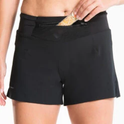 Short Pantalón Corto Trail Running Mujer Negro