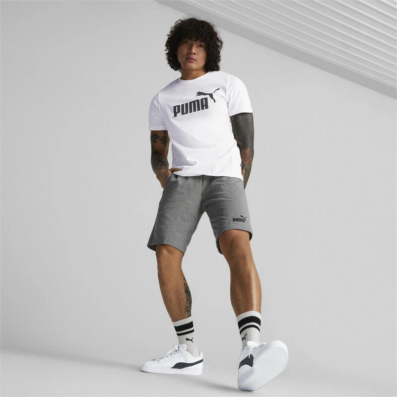 Shorts De Punto Essentials Hombre PUMA Gris - Imagen 5